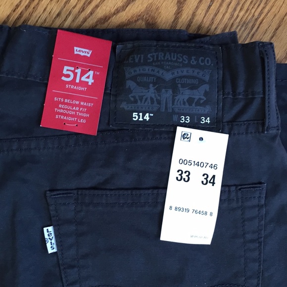 Men’s NWT Levi’s Jeans Dark Gray - Picture 2 of 2